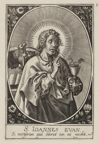 St. John the Evangelist by anonymous, print, 1576-1641