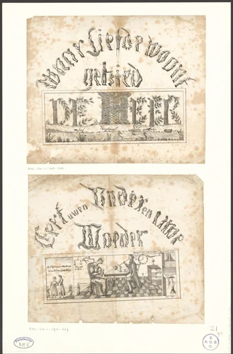 Vader en moeder met kinderen by anonymous, print, 1800-1899