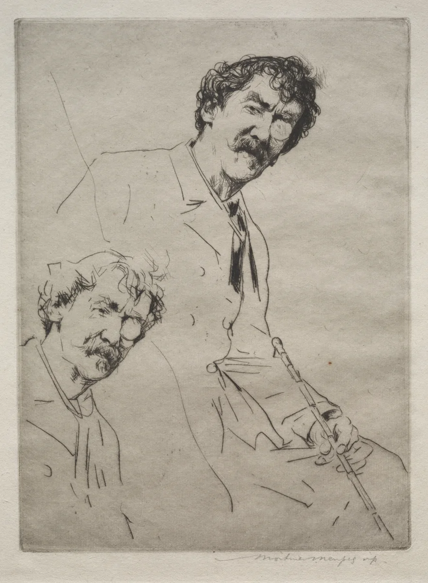 James MacNeill Whistler by Mortimer Menpes, print