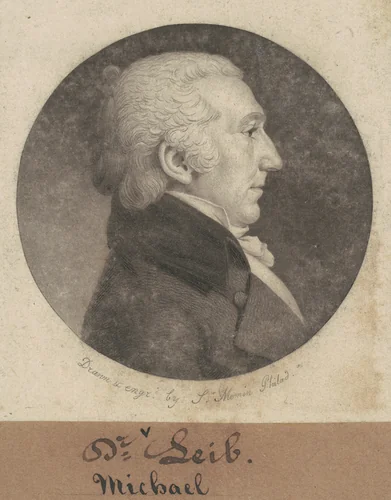 Michael Leib by Charles B. J. Févret de Saint-Mémin, print, 1802