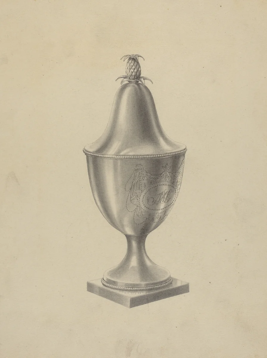 Silver Sugar Bowl by Simon Weiss, index of american design, 1937