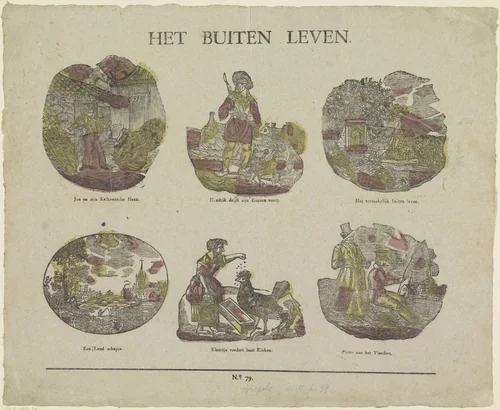 Het Buiten Leven by Philippus Jacobus Brepols, print, 1800-1833