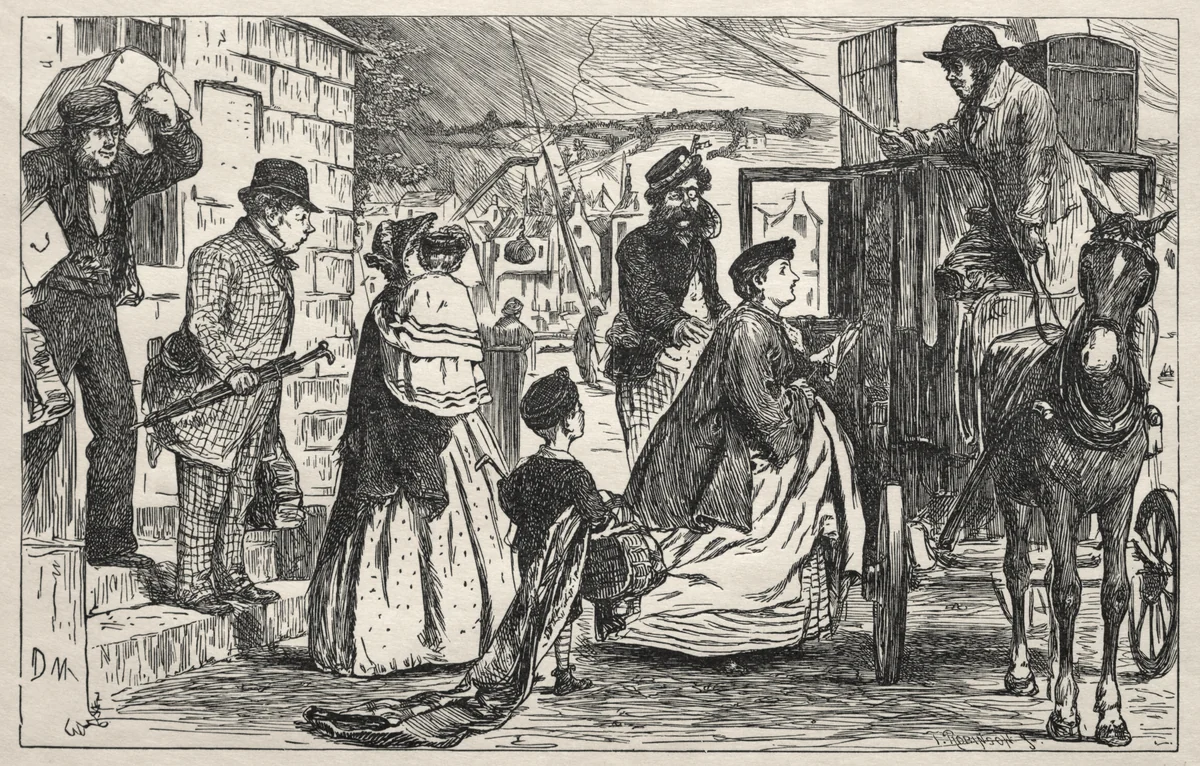 Our Brilliant Failure by George Du Maurier, print, 1865