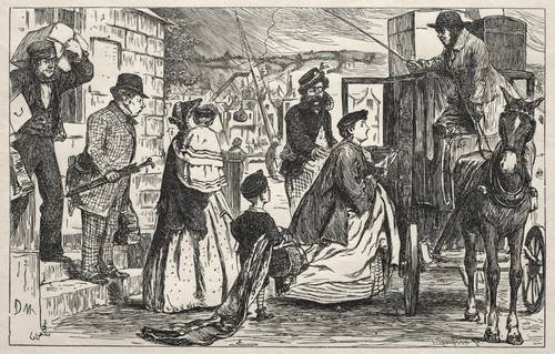 Our Brilliant Failure by George Du Maurier, print, 1865