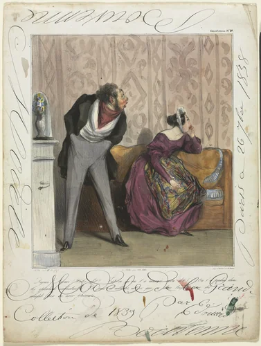 From What! From What! Your Dowry?... by Honoré Daumier, print, 1837-1838