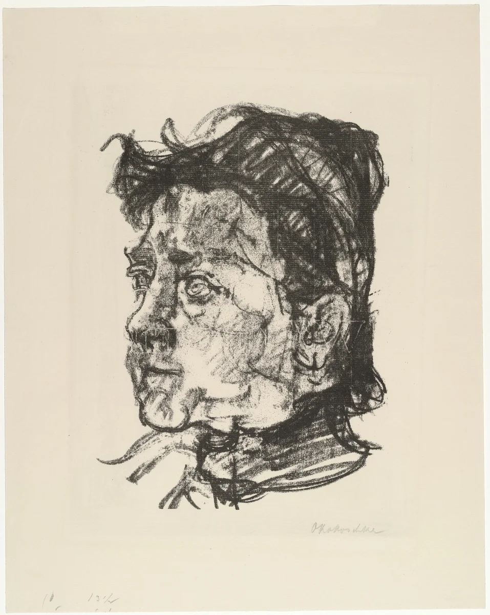 Romana Kokoschka by Oskar Kokoschka, print, 1917