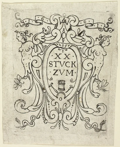 Title page, from XX Stuck zum (ornamental designs for goblets and beakers) by Master A.P. German, print, 1601