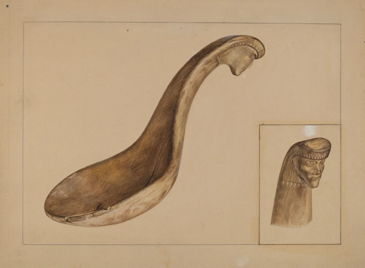 Ladle by Angelo Bulone, index of american design, 1936