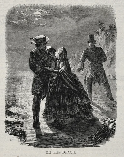 On the Beach by Winslow Homer, print, 1860