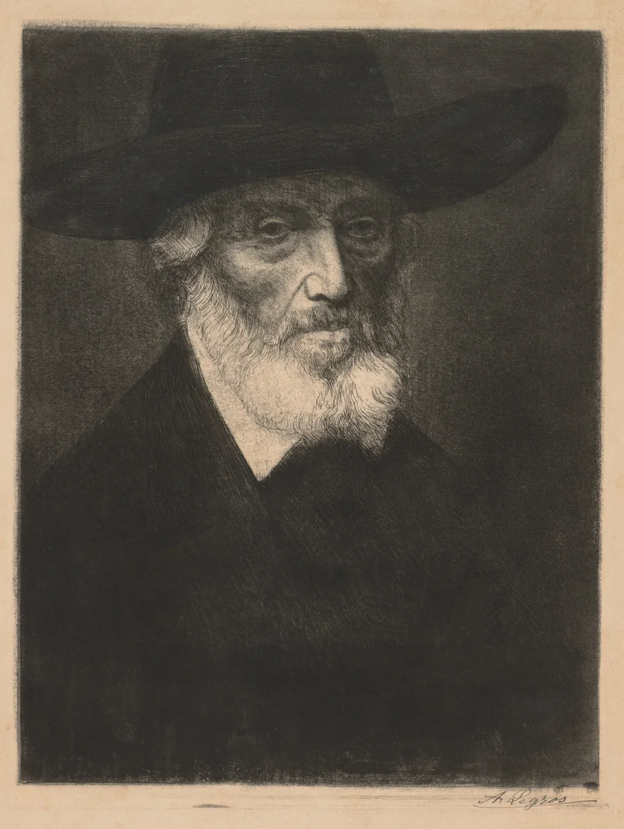 Large Portrait of Thomas Carlyle by Alphonse Legros, print, 1857-1911
