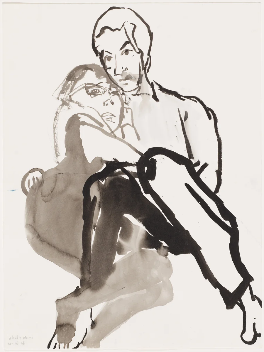 Ohad + Nomi by Amy Sillman, drawing, 2006