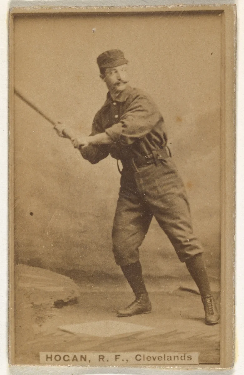Mortimer Edward Hogan, Right Field, Cleveland, from the Old Judge series (N172) for Old Judge Cigarettes by Goodwin & Company, photograph, 1887-1890