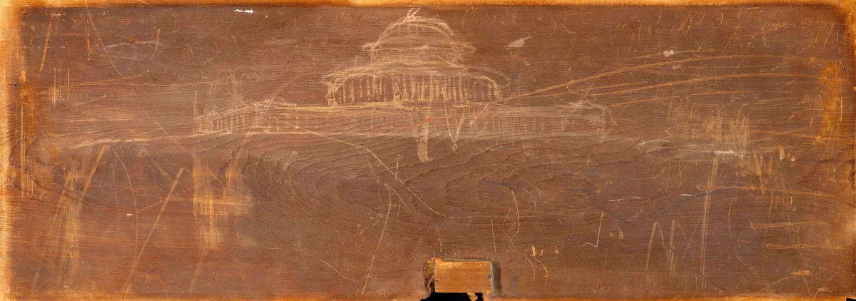 Sketch for Ohio State Capitol Design by Thomas Cole, painting, 1838