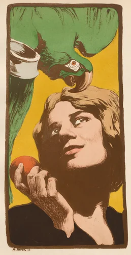 La Femme au Perroquet by Angelo Jank, book, 1898
