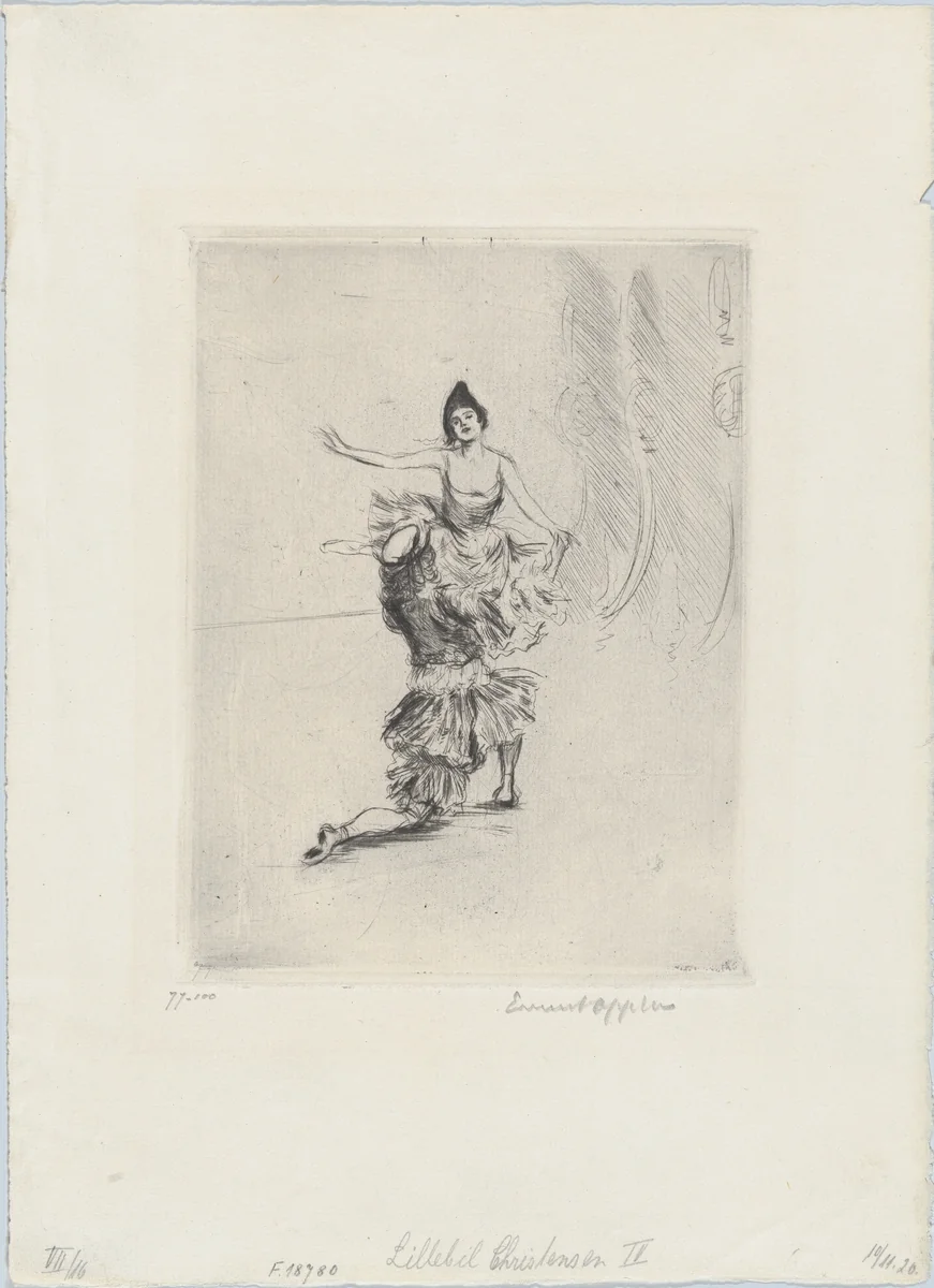 Lillebil Christensen IV by Ernst Oppler, print, 1920