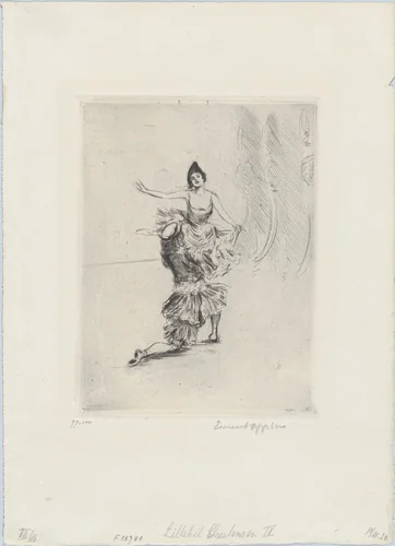 Lillebil Christensen IV by Ernst Oppler, print, 1920