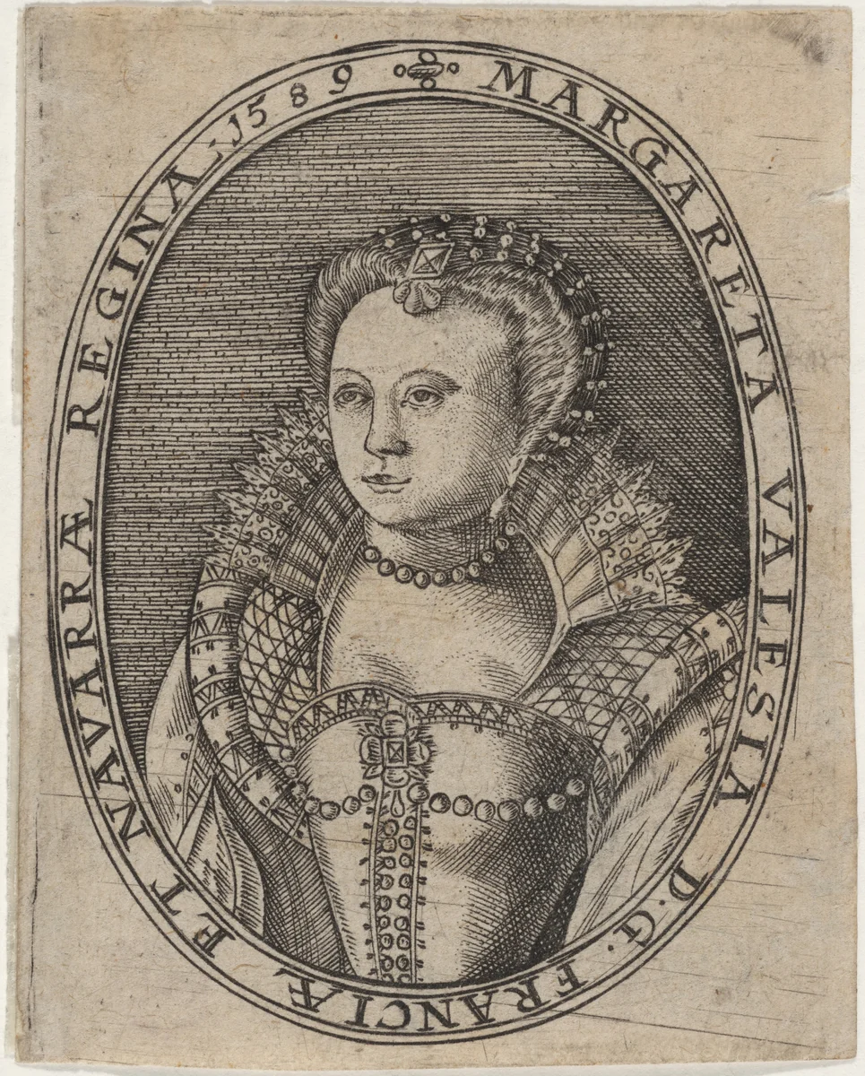 Marguerite de Valois, Wife of Henry of Navarre by Unknown 19th Century, print, 1589