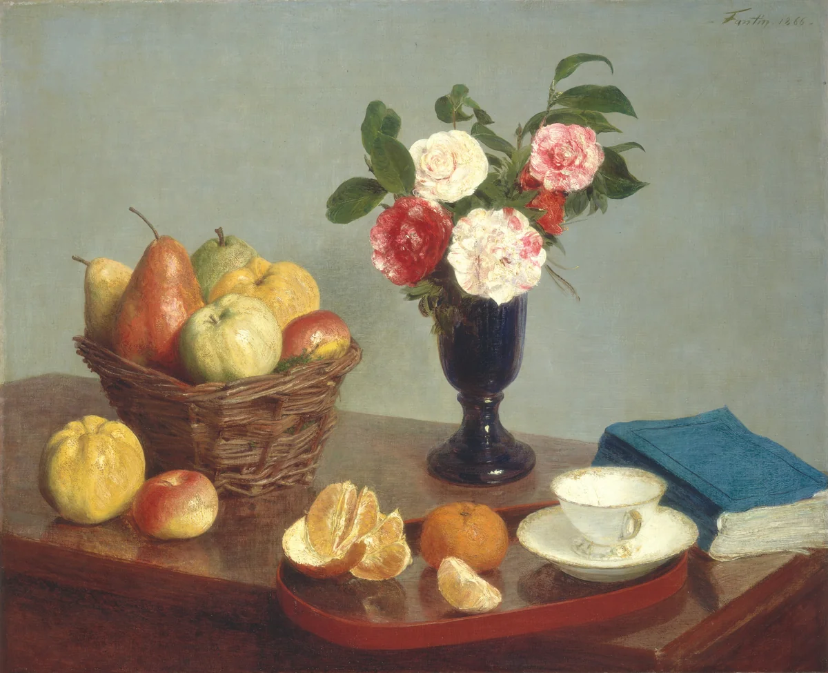 Still Life by Henri Fantin-Latour, painting, 1866