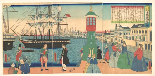 Paris, France by Utagawa Yoshitora (歌川芳虎), print, 1862