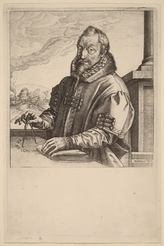 Christopher Plantin by Hendrick Goltzius, print, 1583
