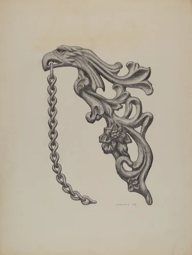 Fragment of Fence by Austin L. Davison, index of american design, 1937