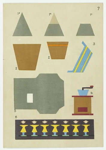 Gift 13: Paper Cutting (Kindergarten material based on the educational theories of Friedrich Froebel) by Hans Kappler, design, 1920