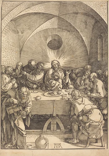 The Last Supper by Albrecht Dürer, print, 1510
