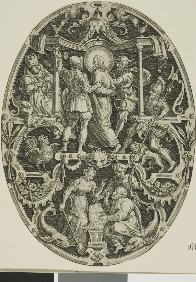 Arrest of Christ, from Passion of Christ by Jan Sadeler, print, 1570-1600