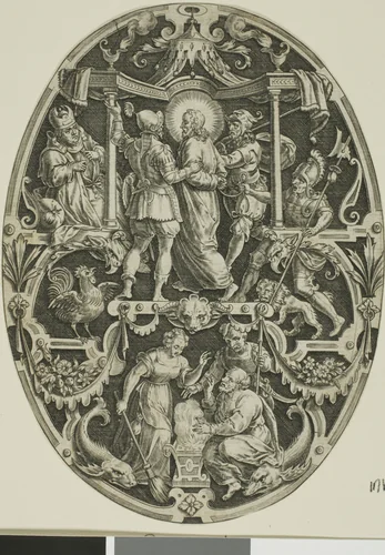 Arrest of Christ, from Passion of Christ by Jan Sadeler, print, 1570-1600