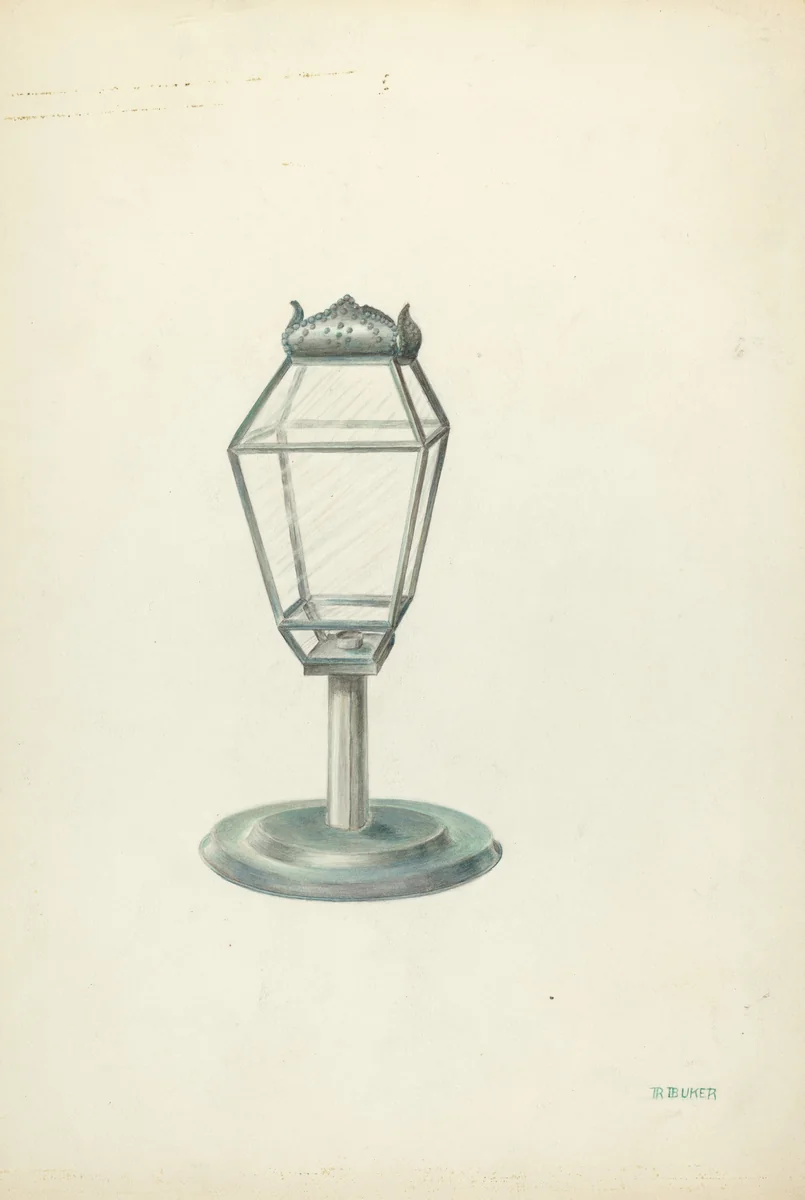 Lantern by Ruth Buker, index of american design, 1935-1942