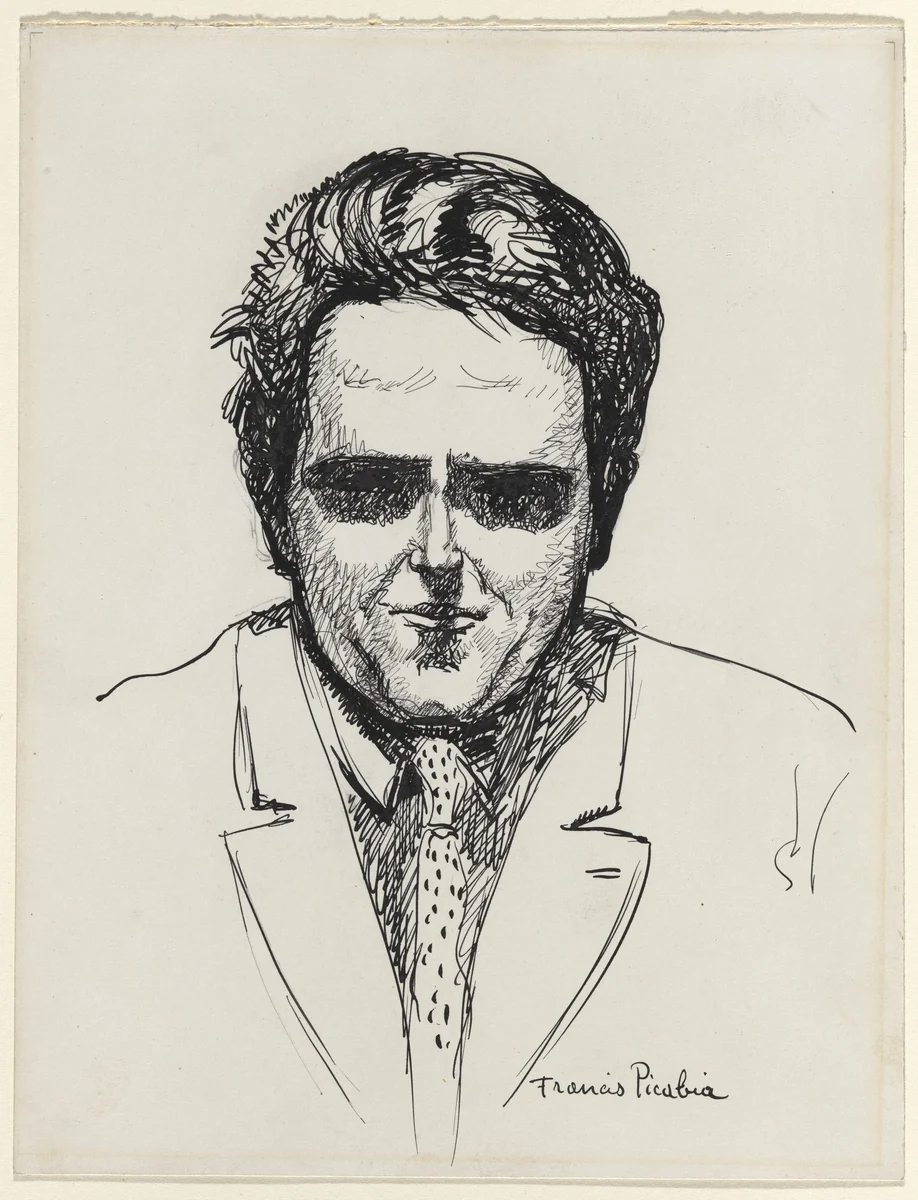 Self-Portrait by Francis Picabia, drawing, 1923