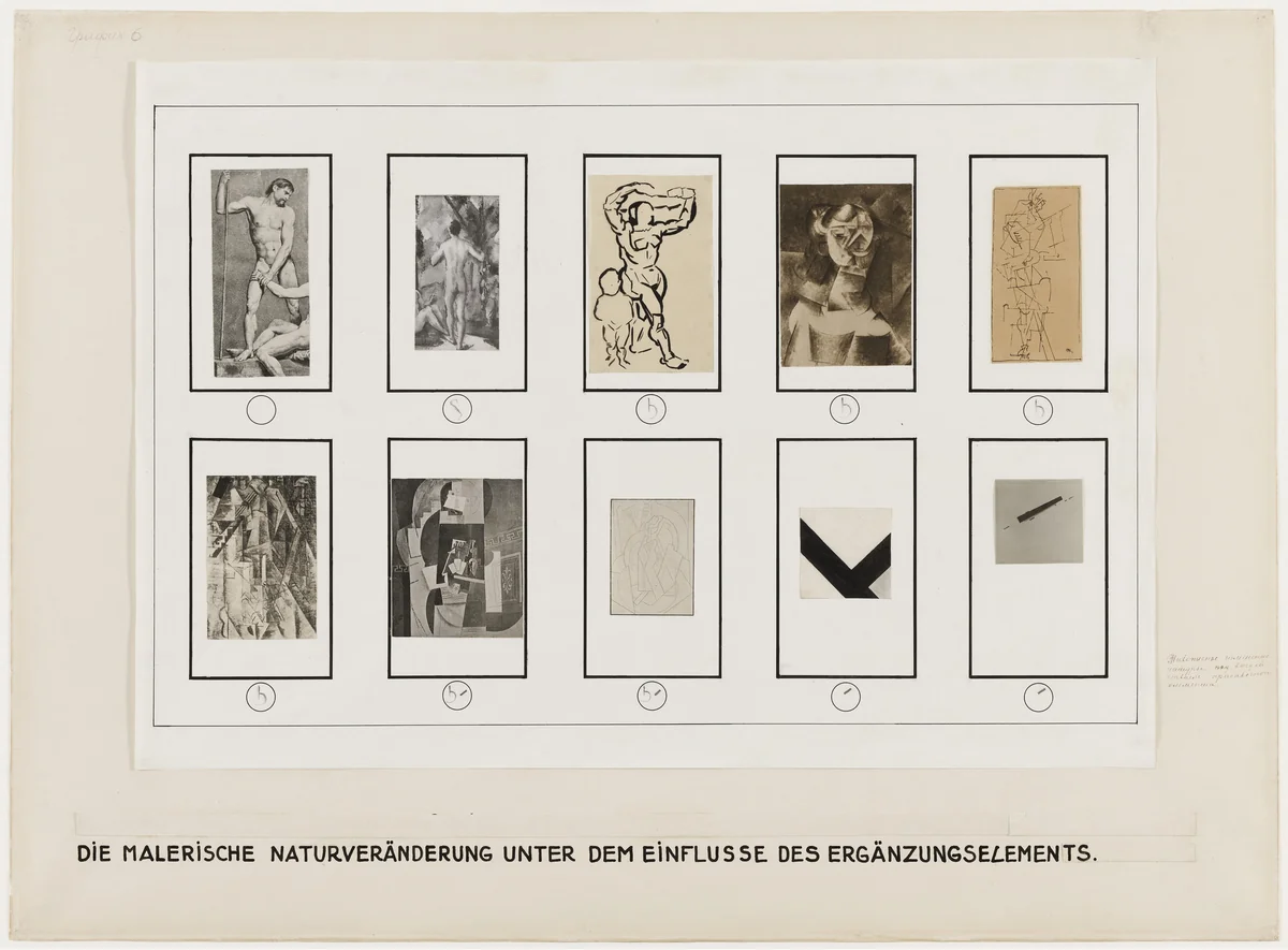Analytical Chart by Kazimir Malevich, drawing, 1924