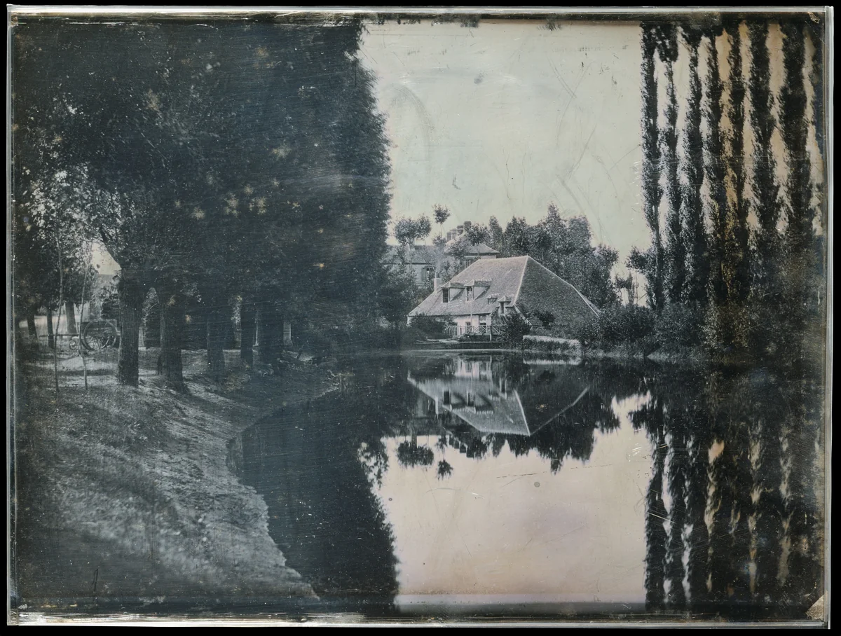 [Landscape with Cottage] by Marie-Charles-Isidore Choiselat, photograph, 1844