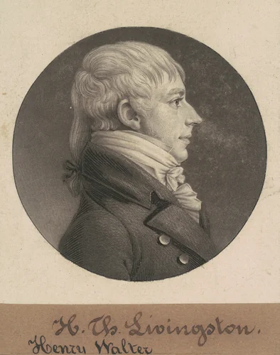 Henry Walter Livingston by Charles B. J. Févret de Saint-Mémin, print, 1804