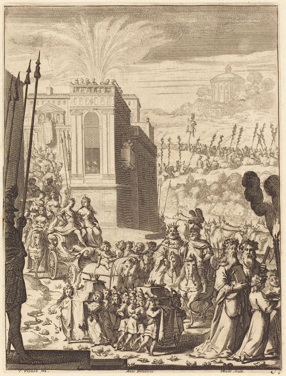 Illustration to Jean Desmarets' "L'Ariane" by Abraham Bosse
Claude Vignon, print, 1639