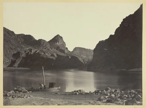 Black Cañon, Colorado River, from Camp 8, Looking Above by Timothy O'Sullivan, photograph, 1871