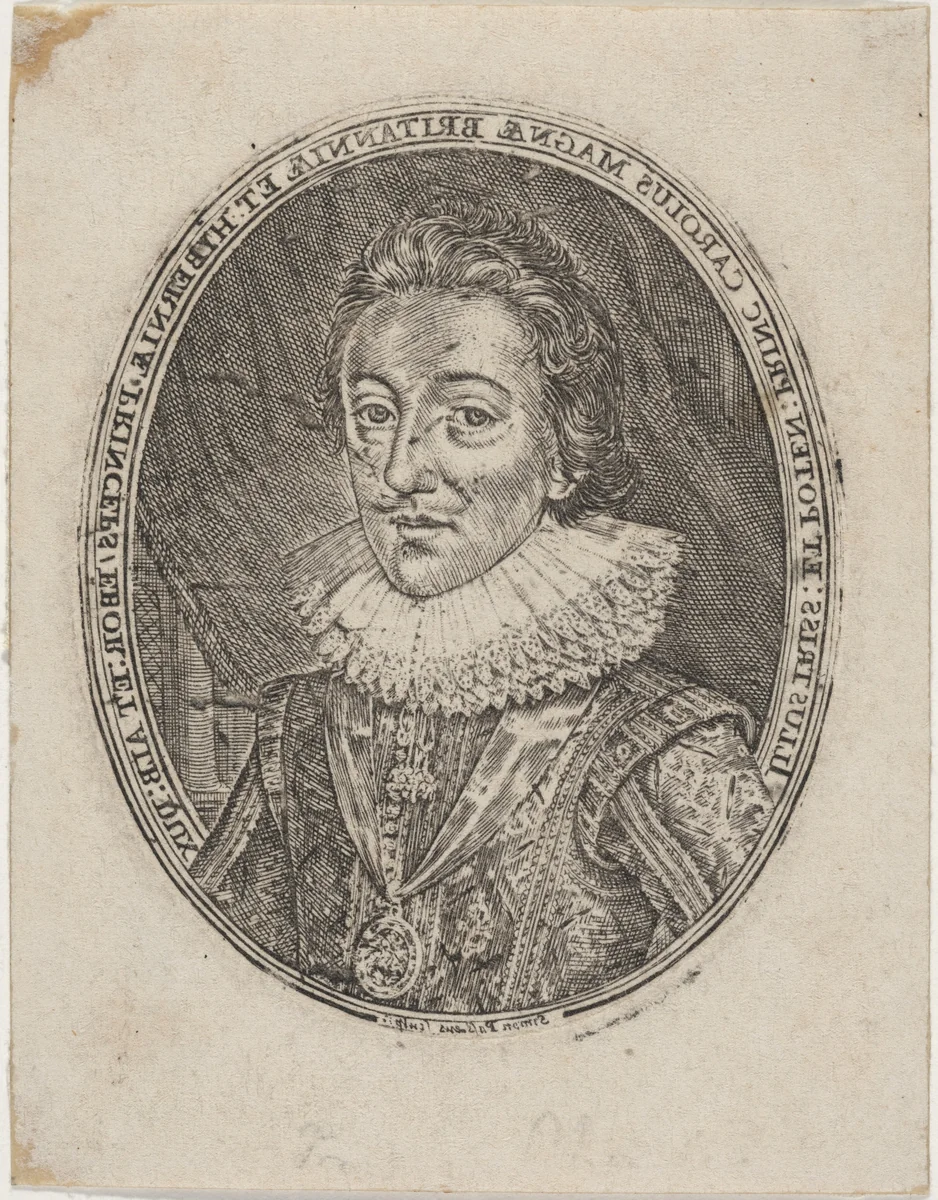 Charles I, King of England by Simon van de Passe, print, 1595-1647