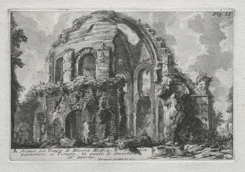 Avanzo del Tempio di Minerva Medica by Giovanni Battista Piranesi, print, 1745-1765