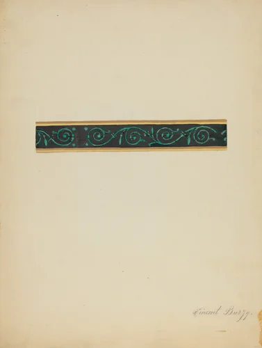 Wall Paper Border by Vincent Burzy, index of american design, 1936