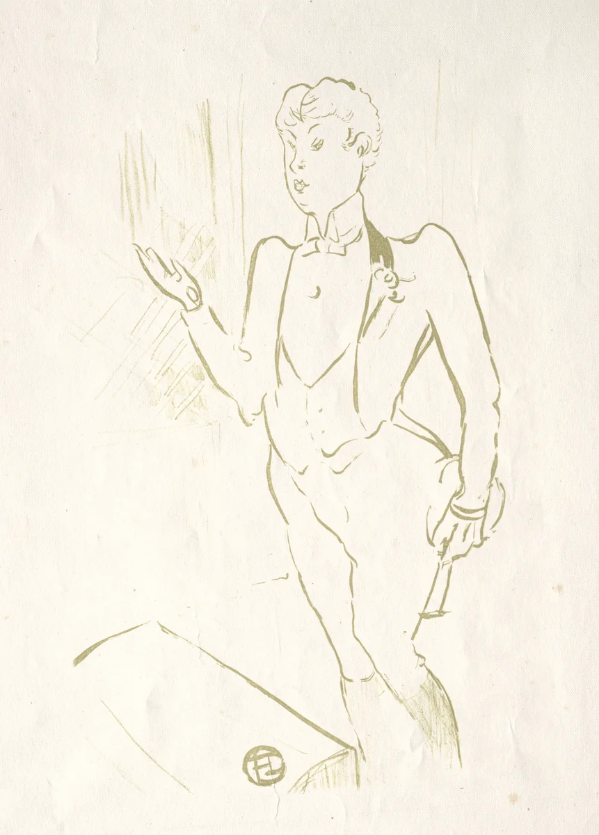 Mary Hamilton by Henri de Toulouse-Lautrec, print, 1893