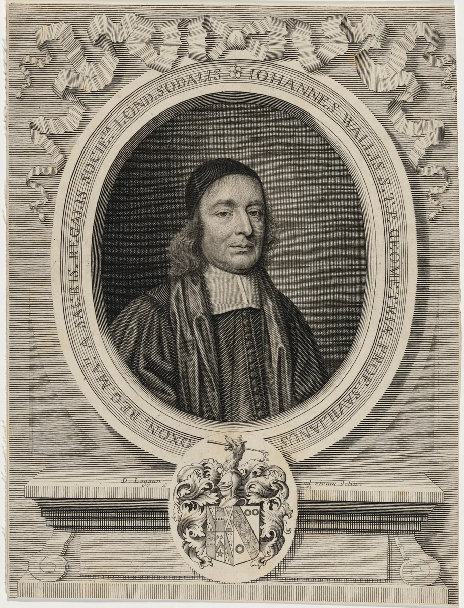 John Wallis, Mathematician by David Loggan, print, 1578