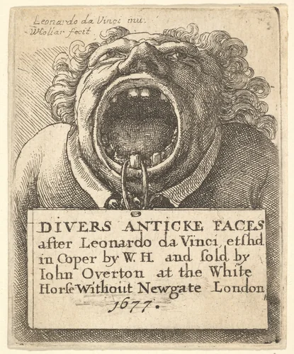 Title Page, Divers Anticke Faces by Wenceslaus Hollar, print, 1677