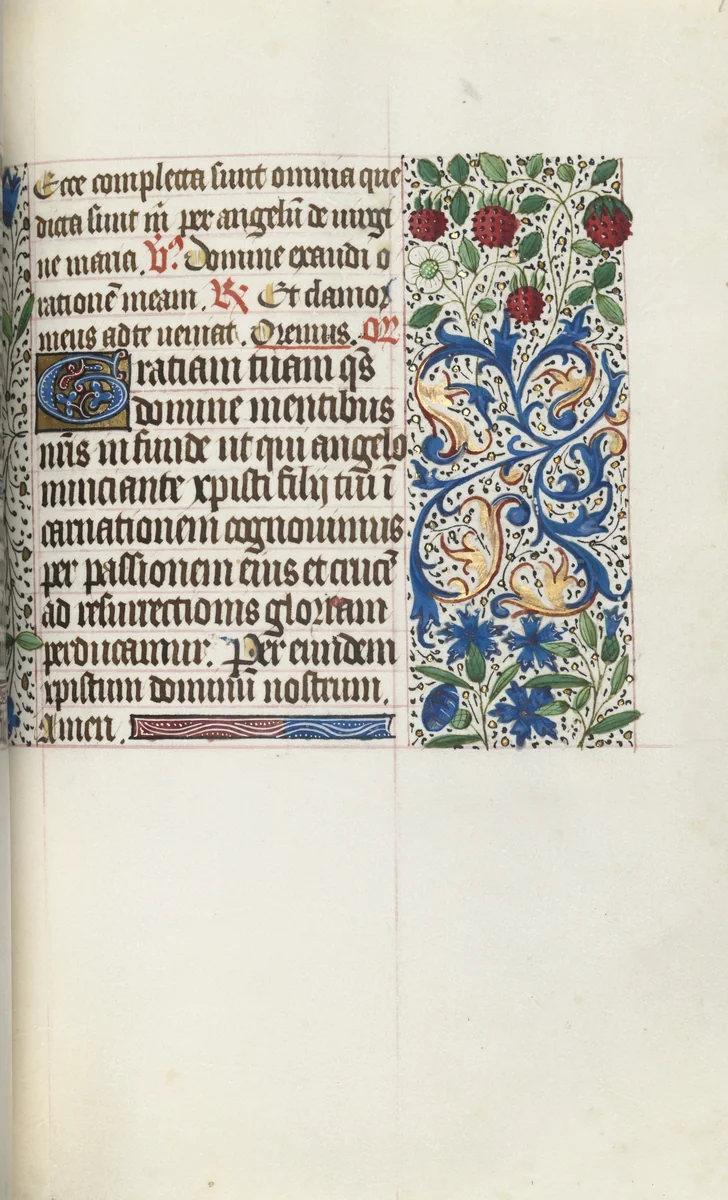 Book of Hours (Use of Rouen): fol. 79r by Master of the Geneva Latini, book, 1465-1475