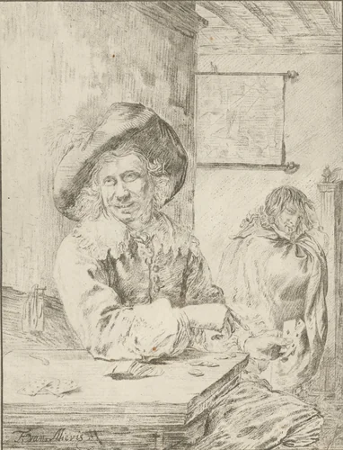 Kaartspelers by Cornelis Ploos van Amstel, print, 1777