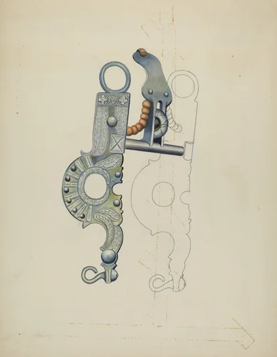 Bit by Eva Fox; Harry Mann Waddell, index of american design, 1936