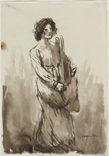 The Bread Carrier by Théophile Alexandre Steinlen, drawing, 1859-1923