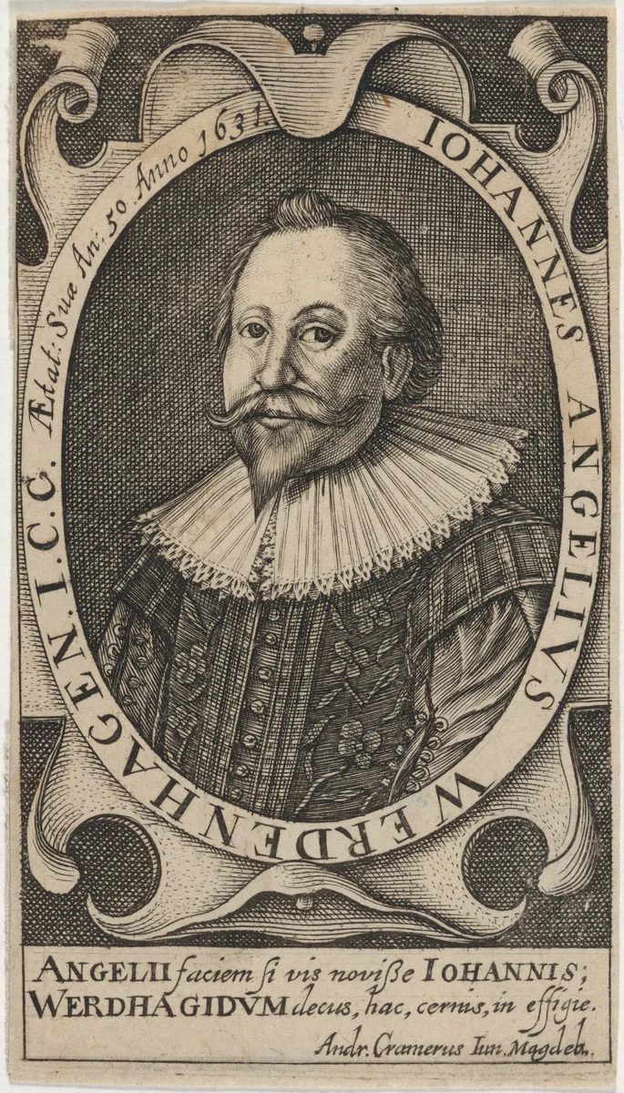 Johannes Angelius Werdenhagen by Andr. Cramerus Iun., print, 1631