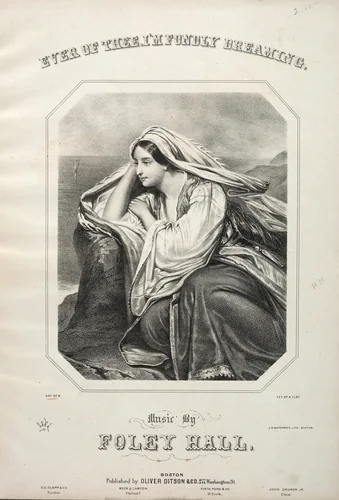 Ever of Thee, I'm Fondly Dreaming - Sheet Music Cover by Winslow Homer, print, 1850-1865