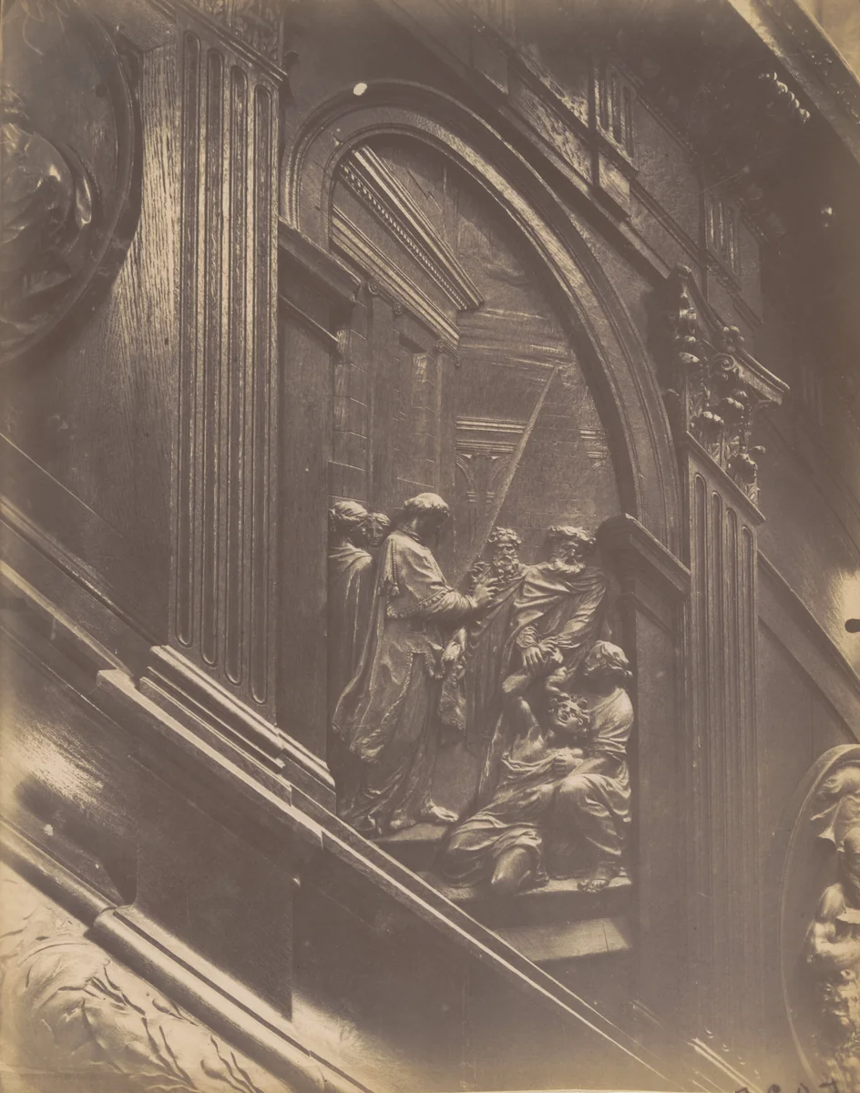 Saint-Étienne-du-Mont by Eugène Atget, photograph, 1912