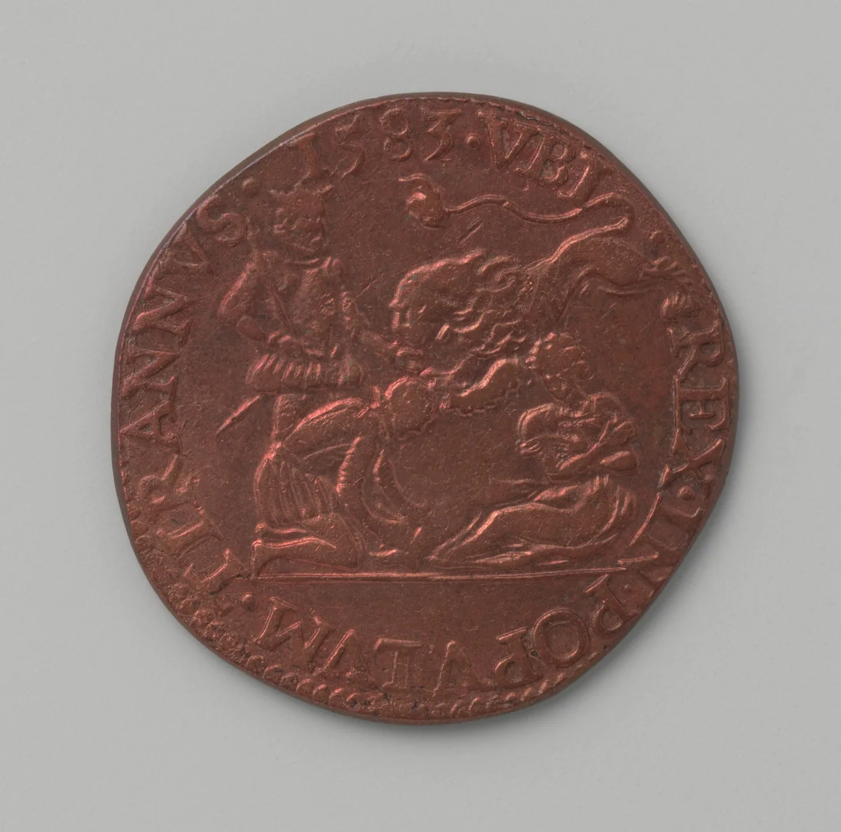 The Renunciation of Philip II by the Netherlands by Gerard van Bylaer, metalwork, 1583